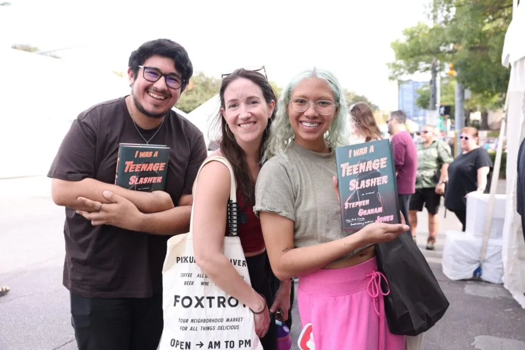 Authors celebrating a newly published book
