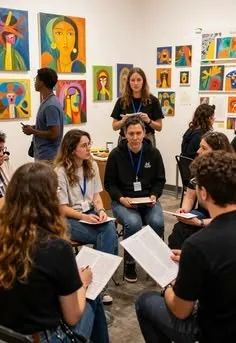 Writers workshop at a literary event